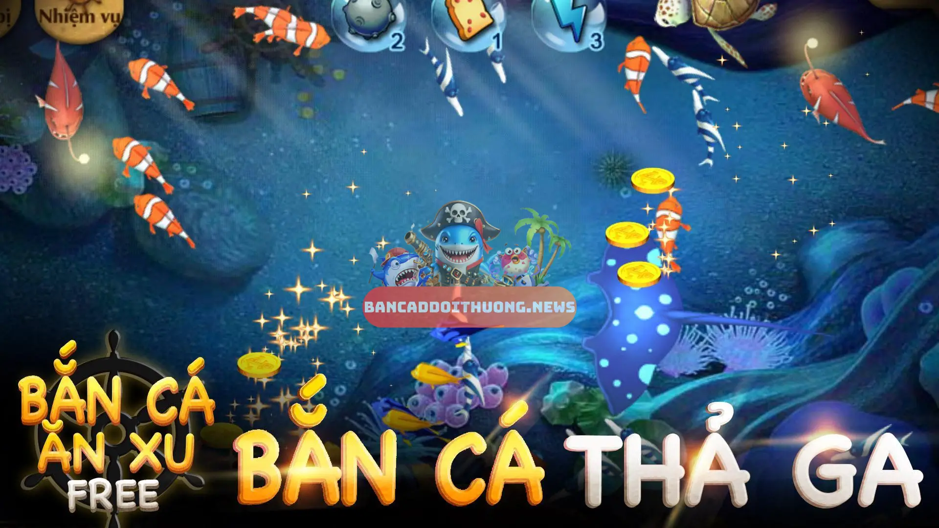 Game Bắn cá ăn xu – Trò chơi giải trí hấp dẫn với cơ hội đổi thưởng 4 Tính năng nâng cao: trợ thủ và nâng cấp vũ khí